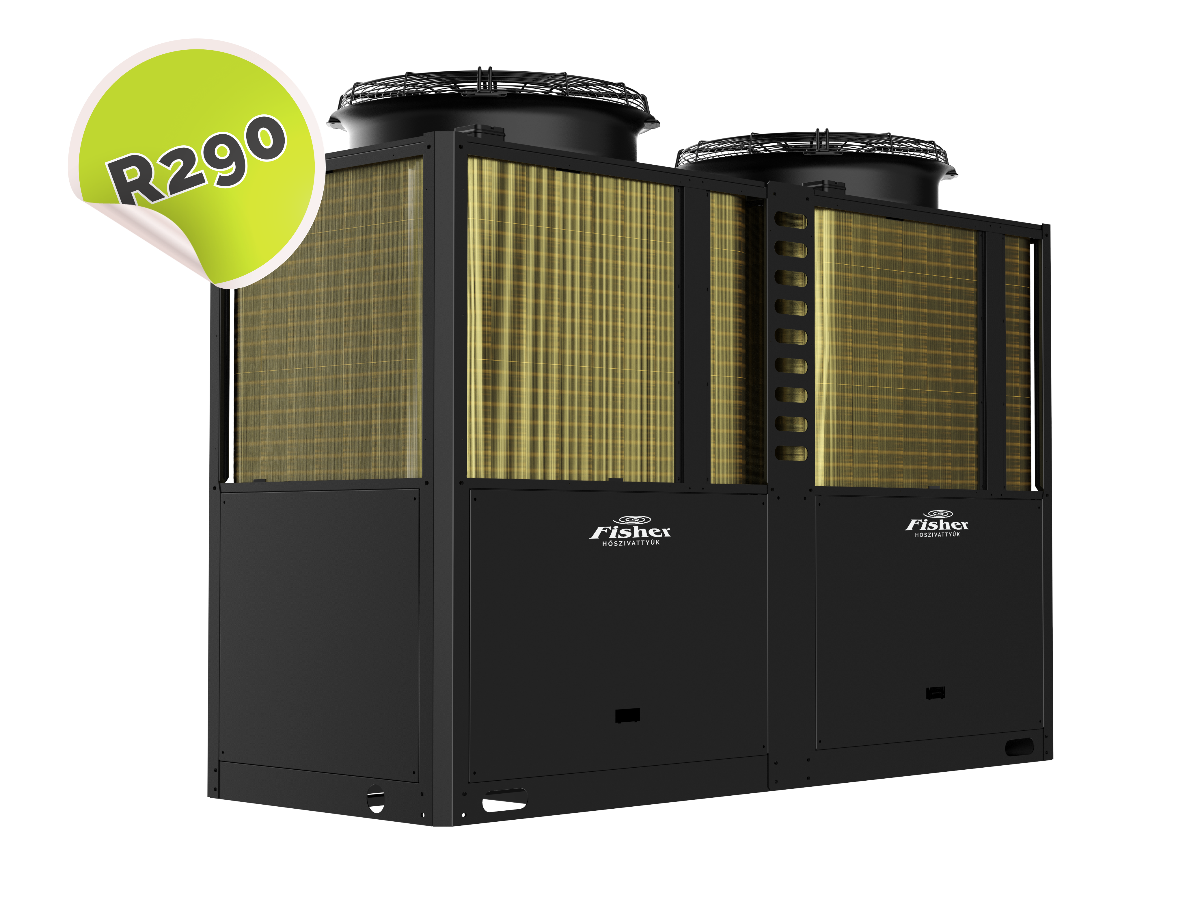 Fisher R290 Levegő-víz monoblokk kereskedelmi hőszivattyú 78kW